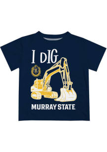 Vive La Fete Murray State Racers Toddler Blue Excavator Short Sleeve T-Shirt
