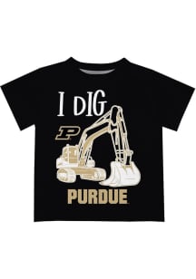 Vive La Fete Purdue Boilermakers Toddler Black Excavator Short Sleeve T-Shirt