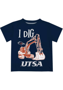 Vive La Fete UTSA Roadrunners Toddler Blue Excavator Short Sleeve T-Shirt