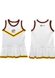 Vive La Fete Western Michigan Broncos Baby White Britney Sets Cheer Dress