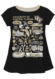 Vive La Fete UCF Knights Infant Girls Impressions Short Sleeve T-Shirt Black