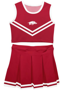 Vive La Fete Arkansas Razorbacks Girls Cardinal Ashley Set Cheer