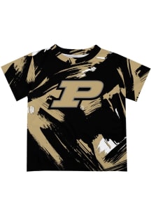 Vive La Fete Purdue Boilermakers Youth Black Henry Paintball Short Sleeve T-Shirt