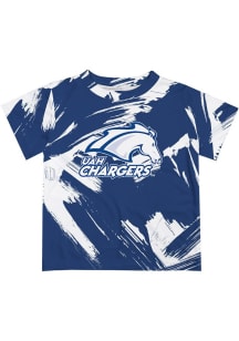 Vive La Fete UAH Chargers Infant Paint Brush Short Sleeve T-Shirt Blue