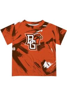 Vive La Fete Bowling Green Falcons Infant Paint Brush Short Sleeve T-Shirt Orange