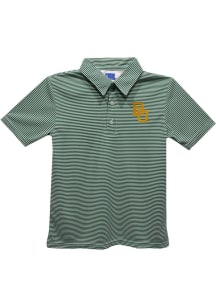 Vive La Fete Baylor Bears Toddler Green Ted Striped Short Sleeve Polo Shirt