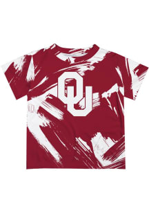 Vive La Fete Oklahoma Sooners Infant Paint Brush Short Sleeve T-Shirt Red