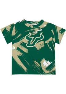 Vive La Fete South Florida Bulls Infant Paint Brush Short Sleeve T-Shirt Green