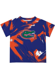 Vive La Fete Florida Gators Infant Paint Brush Short Sleeve T-Shirt Blue