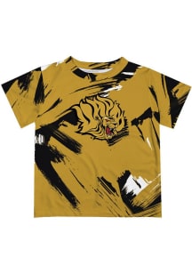Vive La Fete Arkansas Pine Bluff Golden Lions Toddler Gold Paint Brush Short Sleeve T-Shirt
