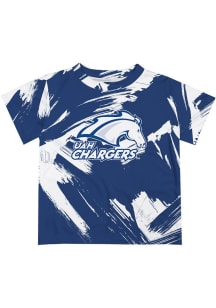 Vive La Fete UAH Chargers Toddler Blue Paint Brush Short Sleeve T-Shirt