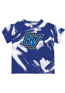 Vive La Fete Grand Valley State Lakers Toddler Black Paint Brush Short Sleeve T-Shirt