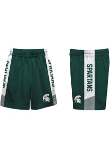 Vive La Fete Michigan State Spartans Youth Green Mesh Athletic Shorts
