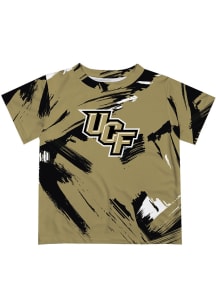 Vive La Fete UCF Knights Toddler Gold Paint Brush Short Sleeve T-Shirt