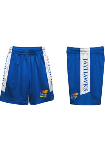 Vive La Fete Kansas Jayhawks Youth Blue Mesh Athletic Short Shorts