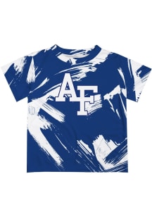 Vive La Fete Air Force Falcons Youth Black Paint Brush Short Sleeve T-Shirt
