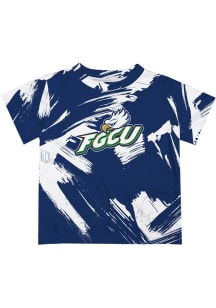 Vive La Fete Florida Gulf Coast Eagles Youth Black Paint Brush Short Sleeve T-Shirt