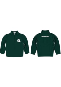Vive La Fete Michigan State Spartans Toddler Green Performance Quarter Zip Long Sleeve Qtr Zip