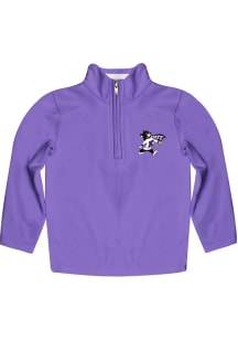 Vive La Fete K-State Wildcats Youth Purple Felix Long Sleeve Quarter Zip Shirt