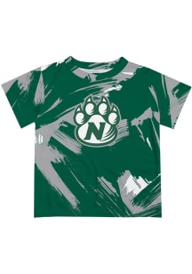 Vive La Fete Northwest Missouri State Bearcats Youth Green Paint Brush Short Sleeve T-Shirt
