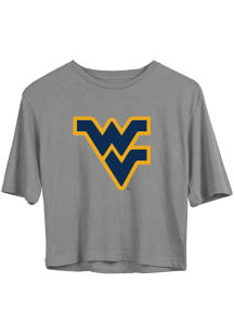 Vive La Fete West Virginia Mountaineers Girls Grey Heather Rosie Short Sleeve Tee