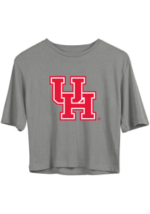 Vive La Fete Houston Cougars Girls Grey Rosie Short Sleeve Tee