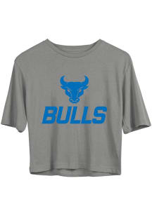 Vive La Fete Buffalo Bulls Girls Grey Rosie Short Sleeve Tee