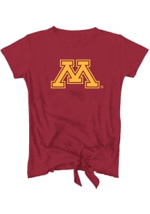 Vive La Fete Minnesota Golden Gophers Girls Maroon Candace Short Sleeve Fashion T-Shirt