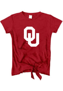Vive La Fete Oklahoma Sooners Toddler Girls Cardinal Candace Short Sleeve Fashion T-Shirt