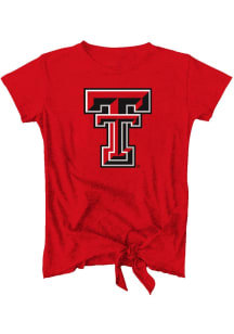 Vive La Fete Texas Tech Red Raiders Toddler Girls Red Candace Short Sleeve Fashion T-Shirt