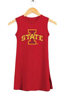 Vive La Fete Iowa State Cyclones Toddler Girls Cardinal Gwen Short Sleeve Dress