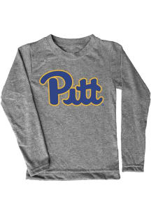 Vive La Fete Pitt Panthers Toddler Grey Aaron Long Sleeve T-Shirt