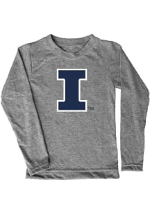 Vive La Fete Illinois Fighting Illini Toddler Grey Aaron Long Sleeve T-Shirt