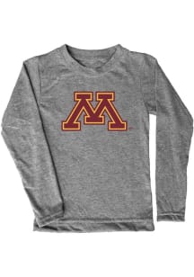 Vive La Fete Minnesota Golden Gophers Toddler Grey Aaron Long Sleeve T-Shirt