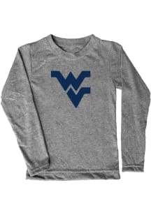 Vive La Fete West Virginia Mountaineers Toddler Grey Heather Aaron Long Sleeve T-Shirt