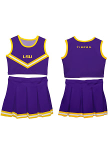 Vive La Fete LSU Tigers Girls Purple Ashley 2 Pc Set Cheer