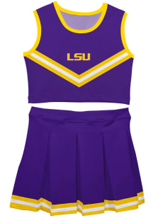 Vive La Fete LSU Tigers Toddler Girls Purple Ashley 2 Pc Sets Cheer