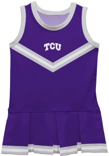 Vive La Fete TCU Horned Frogs Baby Purple Britney Dress Sets Cheer Dress