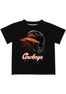 Vive La Fete Oklahoma State Cowboys Infant Dripping Helmet Short Sleeve T-Shirt Black