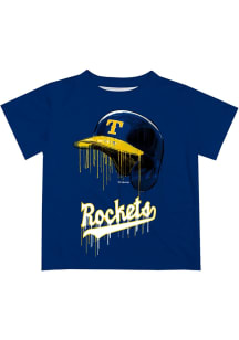 Vive La Fete Toledo Rockets Infant Dripping Helmet Short Sleeve T-Shirt Blue
