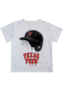 Vive La Fete Texas Tech Red Raiders Infant Dripping Helmet Short Sleeve T-Shirt White