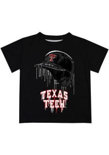 Vive La Fete Texas Tech Red Raiders Infant Dripping Helmet Short Sleeve T-Shirt Black