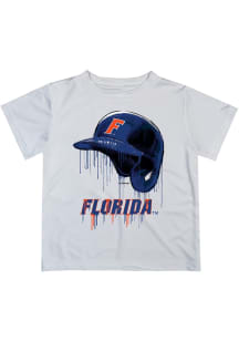 Vive La Fete Florida Gators Infant Dripping Helmet Short Sleeve T-Shirt White