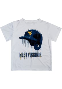 Vive La Fete West Virginia Mountaineers Infant Dripping Helmet Short Sleeve T-Shirt White