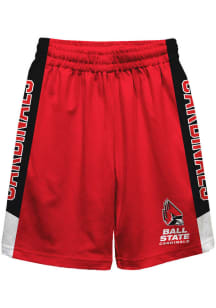 Vive La Fete Ball State Cardinals Toddler Red Mesh Athletic Bottoms Shorts