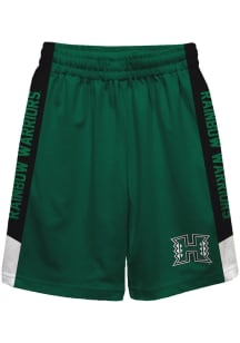 Vive La Fete Hawaii Warriors Youth Green Mesh Athletic Shorts