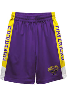 Vive La Fete Minnesota State Mankato Mavericks Youth Purple Mesh Athletic Shorts