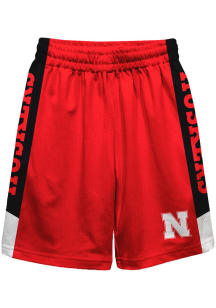 Vive La Fete Nebraska Cornhuskers Youth Red Mesh Athletic Shorts