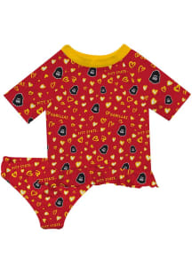 Vive La Fete Pitt State Gorillas Infant Girls Rash Guard Short Sleeve T-Shirt Gold