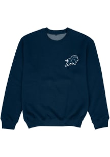 Vive La Fete Howard Bison Toddler Blue Impressions Long Sleeve Crew Sweatshirt